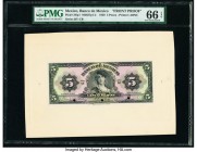 Mexico Banco de Mexico 5 Pesos 20.7.1950 Pick 34lp1 Front Proof PMG Gem Uncirculated 66 EPQ. Three POCs.

HID09801242017

© 2020 Heritage Auctions | A...