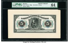 Mexico Banco del Estado de Chihuahua 5 Pesos 1913 Pick S132p1 M95p Front Proof PMG Choice Uncirculated 64. 

HID09801242017

© 2020 Heritage Auctions ...