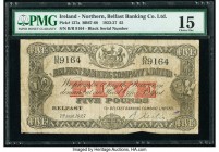 Northern Ireland Belfast Banking Company 5 Pounds 7.9.1927 Pick 127a PMG Choice Fine 15. Pinholes.

HID09801242017

© 2020 Heritage Auctions | All Rig...
