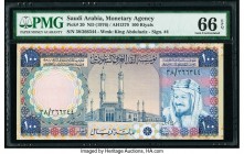 Saudi Arabia Monetary Agency 100 Riyals ND (1976) / AH1379 Pick 20 PMG Gem Uncirculated 66 EPQ. 

HID09801242017

© 2020 Heritage Auctions | All Right...
