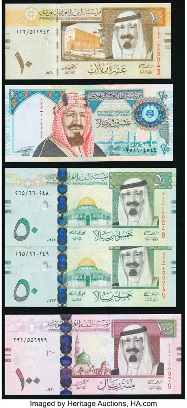 Saudi Arabia Saudi Arabian Monetary Agency 20 Riyals 1999 Pick 27; 10 Riyals 200...