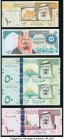 Saudi Arabia Saudi Arabian Monetary Agency 20 Riyals 1999 Pick 27; 10 Riyals 2007 Pick 33a; 50 Riyals 2012 Pick 34c (2); 100 Riyals 2009 Pick 35b Choi...