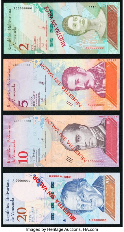 Venezuela Banco Central De Venezuela 2; 5; 10; 20; 50; 100; 200; 500 Bolivares 2...