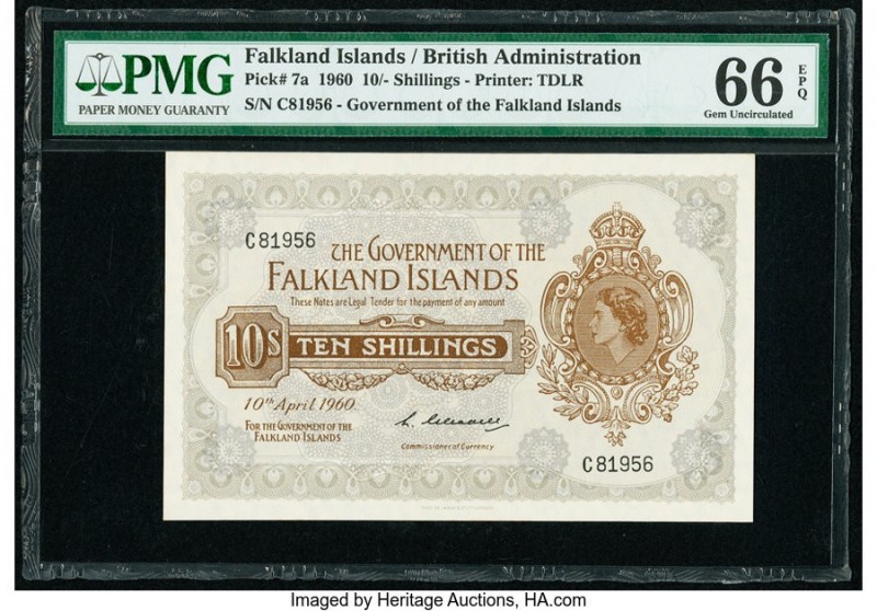 Falkland Islands Government of the Falkland Islands 10 Shillings 10.4.1960 Pick ...