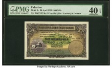 Palestine Palestine Currency Board 500 Mils 20.4.1939 Pick 6c PMG Extremely Fine 40 EPQ. A completely original and beautiful example of this initial d...