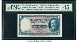 Straits Settlements Government of Straits Settlements 1 Dollar 1.1.1933 Pick 16a PMG Choice Extremely Fine 45. A well centered example with broad marg...