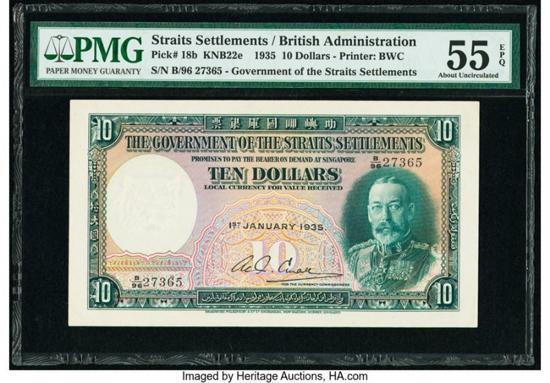 Straits Settlements Government of Straits Settlements 10 Dollars 1.1.1935 Pick 1...