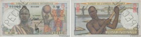 Country : FRENCH WEST AFRICA (1895-1958) 
Face Value : 5 Francs Spécimen 
Date : (1943) 
Period/Province/Bank : Banque de l'Afrique Occidentale 
Catal...