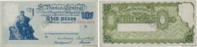 Country : ARGENTINA 
Face Value : 10 Pesos Annulé 
Date : (1936) 
Period/Province/Bank : Banco Central de la Republica Argentina 
Catalogue reference ...