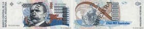 Country : ARGENTINA 
Face Value : 10000 Australes Spécimen 
Date : (1989) 
Period/Province/Bank : Banco Central de la Republica Argentina 
Catalogue r...