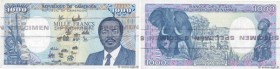 Country : CAMEROON 
Face Value : 1000 Francs Épreuve 
Date : (1985) 
Period/Province/Bank : B.E.A.C. 
Catalogue reference : P.25e 
Commentary : Épreuv...
