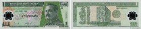 Country : GUATEMALA 
Face Value : 1 Quetzal Spécimen 
Date : 20 décembre 2006 
Period/Province/Bank : Banco de Guatemala 
Catalogue reference : P.109s...