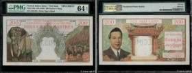 Country : FRENCH INDOCHINA 
Face Value : 200 Piastres - 200 Dong Spécimen 
Date : (1953) 
Period/Province/Bank : Institut d'Émission des États du Camb...