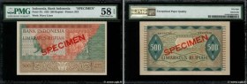 Country : INDONESIA 
Face Value : 500 Rupiah Spécimen 
Date : 1952 
Period/Province/Bank : Bank Indonesia 
Catalogue reference : P.47s 
Alphabet - sig...