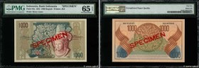 Country : INDONESIA 
Face Value : 1000 Rupiah Spécimen 
Date : 1952 
Period/Province/Bank : Bank Indonesia 
Catalogue reference : P.48s 
Alphabet - si...