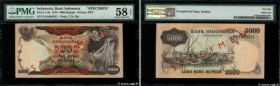 Country : INDONESIA 
Face Value : 5000 Rupiah Spécimen 
Date : 1975 
Period/Province/Bank : Bank Indonesia 
Catalogue reference : P.114s 
Alphabet - s...