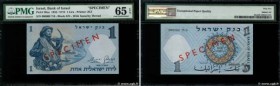 Country : ISRAEL 
Face Value : 1 Lira Spécimen 
Date : 1958 
Period/Province/Bank : Bank of Israel 
Catalogue reference : P.30as 
Alphabet - signature...