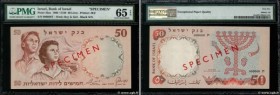 Country : ISRAEL 
Face Value : 50 Lirot Spécimen 
Date : 1958 
Period/Province/Bank : Bank of Israel 
Catalogue reference : P.33as 
Alphabet - signatu...