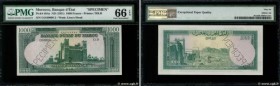 Country : MOROCCO 
Face Value : 1000 Francs Ouarzazate non émis Spécimen 
Date : (1951) 
Period/Province/Bank : Banque d'État du Maroc 
Catalogue refe...