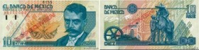 Country : MEXICO 
Face Value : 10 Nuevos Pesos Spécimen 
Date : 10 décembre 1992 
Period/Province/Bank : Banco de Mexico 
Catalogue reference : P.99s ...
