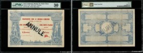 Country : NEW CALEDONIA 
Face Value : 500 Francs Annulé 
Date : 03 janvier 1921 
Period/Province/Bank : Banque de l'Indochine 
Catalogue reference : P...