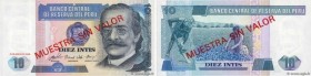 Country : PERU 
Face Value : 10 Intis Spécimen 
Date : 03 avril 1985 
Period/Province/Bank : Banco Central de Reserva Del Peru 
Catalogue reference : ...