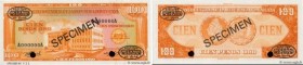 Country : DOMINICAN REPUBLIC 
Face Value : 100 Pesos Oro Spécimen 
Date : 1976 
Period/Province/Bank : Banco Central de la Republica Dominicana 
Catal...