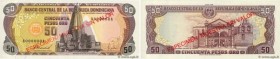 Country : DOMINICAN REPUBLIC 
Face Value : 50 Pesos Oro Spécimen 
Date : 1988 
Period/Province/Bank : Banco Central de la Republica Dominicana 
Catalo...