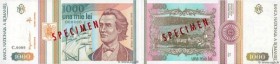 Country : ROMANIA 
Face Value : 1000 Lei Spécimen 
Date : mai 1993 
Period/Province/Bank : Banca Nationala a Romaniei 
Catalogue reference : P.102s 
A...
