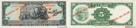 Country : EL SALVADOR 
Face Value : 5 Colones Spécimen 
Date : 04 février 1969 
Period/Province/Bank : Banco Central de Reserva de El Salvador 
Catalo...