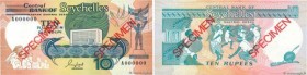 Country : SEYCHELLES 
Face Value : 10 Rupees Spécimen 
Date : (1989) 
Period/Province/Bank : Central Bank of Seychelles 
Catalogue reference : P.32s 
...
