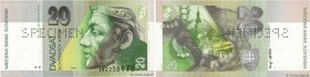 Country : SLOVAKIA 
Face Value : 20 Korun Spécimen 
Date : 01 septembre 1993 
Period/Province/Bank : Slovak National Bank 
Catalogue reference : P.20a...