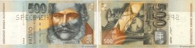 Country : SLOVAKIA 
Face Value : 500 Korun Spécimen 
Date : 01 octobre 1993 
Period/Province/Bank : Slovak National Bank 
Catalogue reference : P.23as...