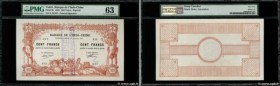 Country : TAHITI 
Face Value : 100 Francs Annulé 
Date : 02 janvier 1920 
Period/Province/Bank : Banque de l'Indochine 
Catalogue reference : P.6bs 
A...