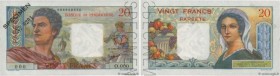 Country : TAHITI 
Face Value : 20 Francs Spécimen 
Date : (1963) 
Period/Province/Bank : Banque de l'Indochine 
Catalogue reference : P.21cs 
Alphabet...