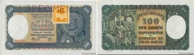 Country : CZECHOSLOVAKIA 
Face Value : 100 Korun Spécimen 
Date : (1945) 
Period/Province/Bank : Narodna Banka Ceskoslovenskà 
Catalogue reference : P...