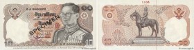 Country : THAILAND 
Face Value : 10 Baht Spécimen 
Date : 1991 
Period/Province/Bank : Bank of Thailand 
Catalogue reference : P.87cs1 
Alphabet - sig...