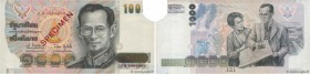 Country : THAILAND 
Face Value : 1000 Baht Spécimen 
Date : (1992) 
Period/Province/Bank : Bank of Thailand 
Catalogue reference : P.92s 
Alphabet - s...