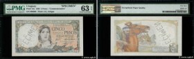 Country : URUGUAY 
Face Value : 5 Pesos Spécimen 
Date : 18 juillet 1930 
Period/Province/Bank : El Banco de la republica oriental del Uruguay 
Catalo...