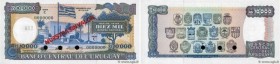 Country : URUGUAY 
Face Value : 10000 Nuevos Pesos Spécimen 
Date : (1987) 
Period/Province/Bank : Banco Central del Uruguay 
Catalogue reference : P....