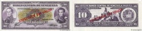 Country : VENEZUELA 
Face Value : 10 Bolivares Spécimen 
Date : 03 novembre 1988 
Period/Province/Bank : Banco Central de Venezuela 
Catalogue referen...
