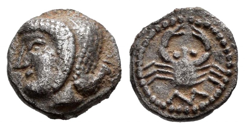 Celtas del Danubio. Litra. 470-450 a.C. Marsella. (Lt-510). (Mau-203). Anv.: Cab...