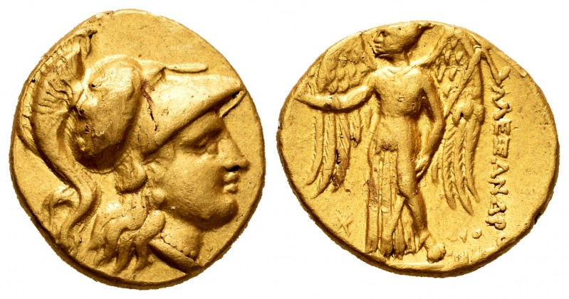 Imperio Macedonio. Alejandro III Magno. Estátera. 336-323 a.C. Ceca incierta. An...