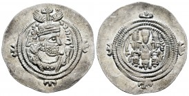 Imperio Sasánida. Cosroes II. Dracma. 591-628 d.C. Ag. 4,15 g. Restos de brillo original. EBC. Est...60,00. / Cosroes II. Dracma. 591-628 d.C. Ag. 4,1...