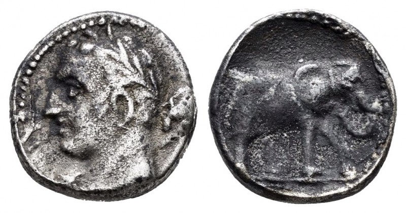 Cartagonova. 1/4 shekel. 235-220 a.C. Cartagena (Murcia). (Abh-487). (Acip-555)....