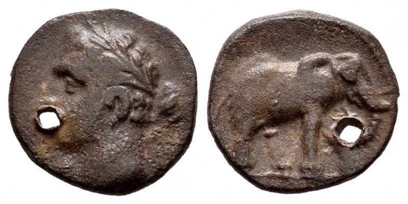 Cartagonova. 1/4 shekel. 220-205 a.C. Cartagena (Murcia). (Abh-487). (Acip-555)....