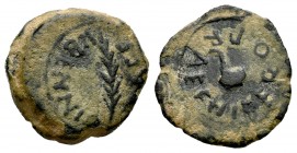 Cartagonova. Cuadrante. 27 a.C.-14 d.C. Cartagena (Murcia). (Abh-597). (Acip-3135). Ae. 2,75 g. Pátina verde. Escasa. MBC. Est...220,00. / Carthage No...