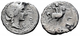 Aemilia. Denario. 114-113 a.C. Sur de Italia. (Ffc-103). (Craw-291/1). (Cal-73). Ag. 3,18 g. Oxidaciones. BC+. Est...25,00. / Aemilius. Denario. 114-1...