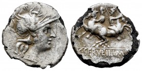 Servilia. Denario forrado. 136 a.C. Roma. (Ffc-1116). (Craw-239/1). (Cal-1275). Ag. 2,27 g. BC+. Est...18,00. / Servilius. Denario forrado. 136 a.C. R...