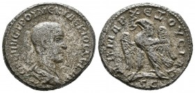 Herenio Etrusco. Tetradracma. 250-251 d.C. Antioquía. (Spink-9547). Ag. 11,33 g. Oxidaciones. BC+. Est...40,00. / Herennius Etruscus. Tetradracma. 250...